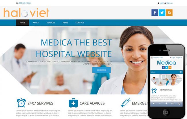 thiết kế website y khoa tại đà nẵng