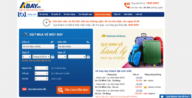 thiết kế web vé máy bay tại đà nẵng