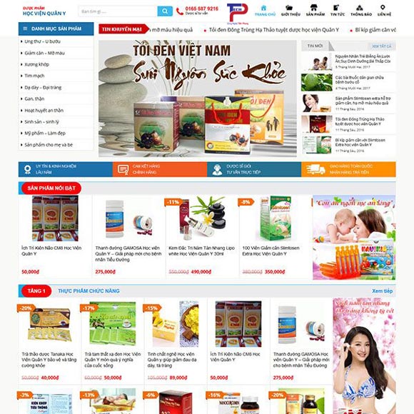 thiết kế website thực phẩm tại đà nẵng