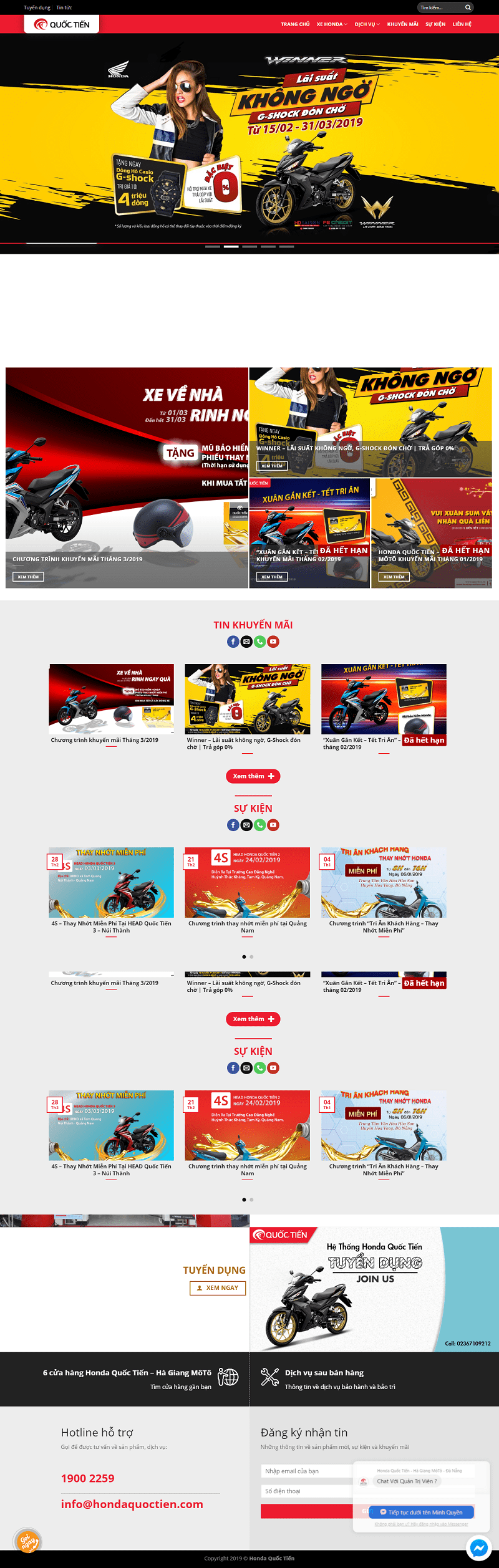 Thiết kế website xe máy tại Đà Nẵng