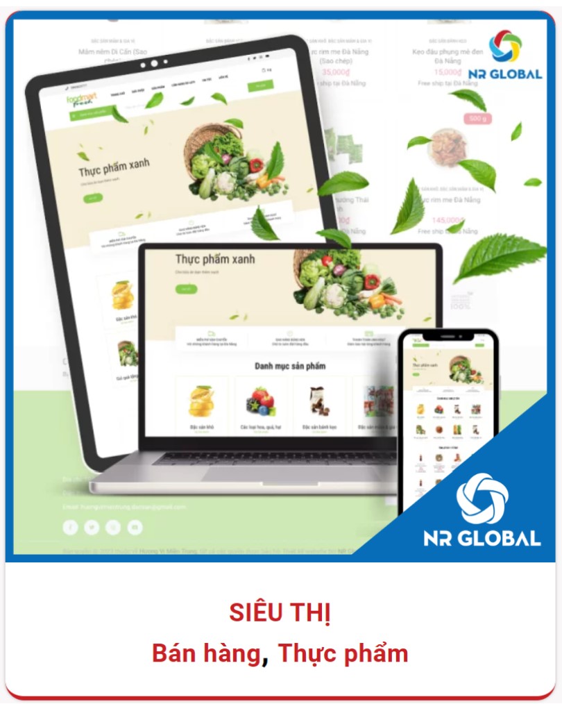 Các Gói Thiết Kế Website Đà Nẵng Web Siêu thị