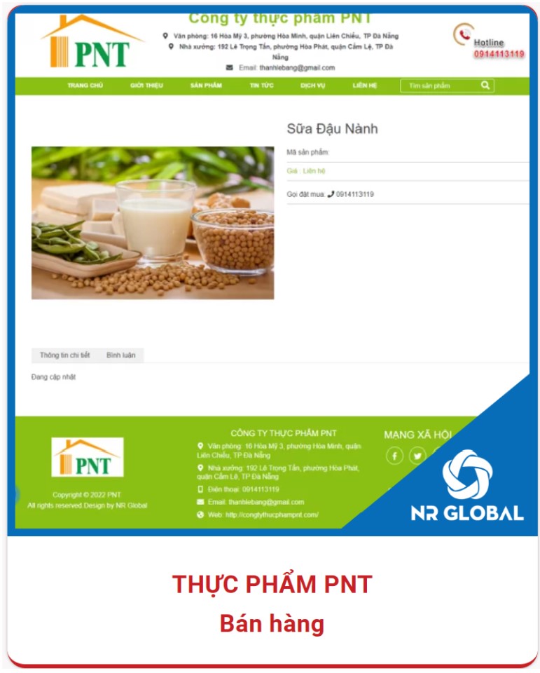 Web Thực phẩm PNT