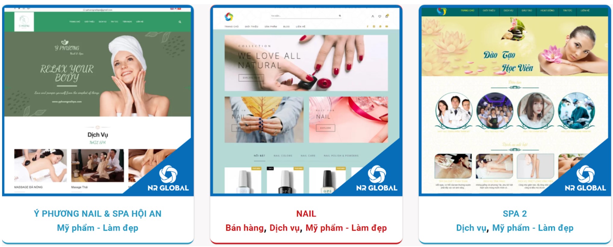 Các Gói Thiết Kế Website Đà Nẵng Nail & Spa