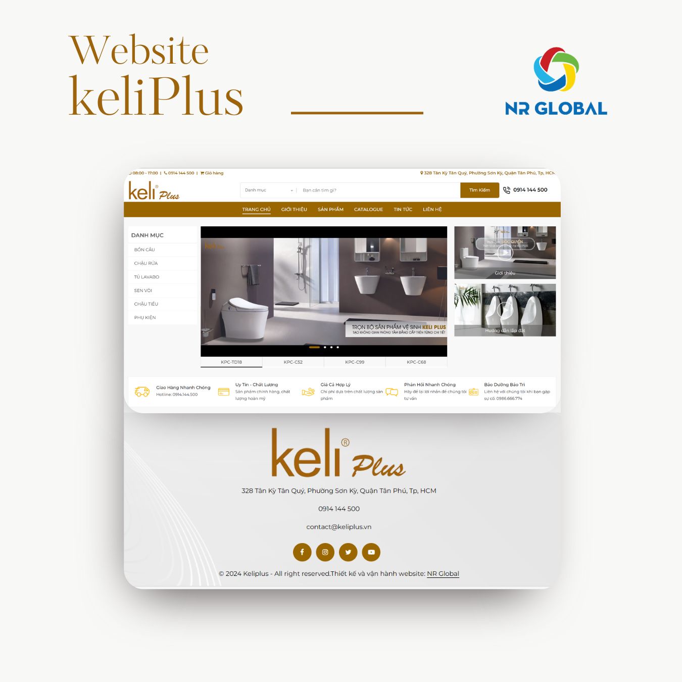 Thiết kế Website keliPlus bởi NR GLOBAL
