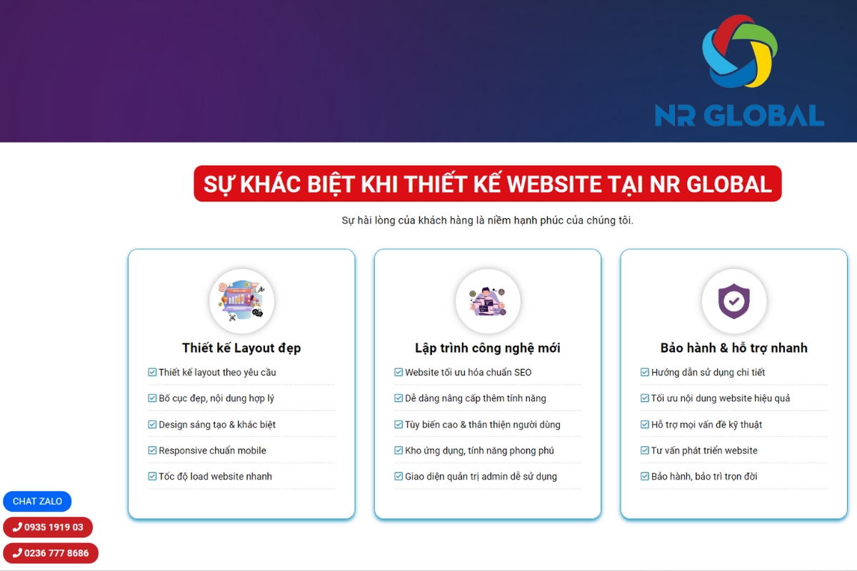 NR Global - Công ty thiết kế website chuyên nghiệp tại Đà Nẵng