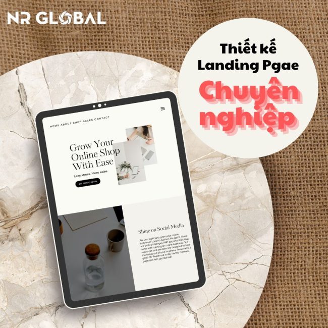 Thiết Kế Landing Page Chuyên Nghiệp với Công Ty NR Global