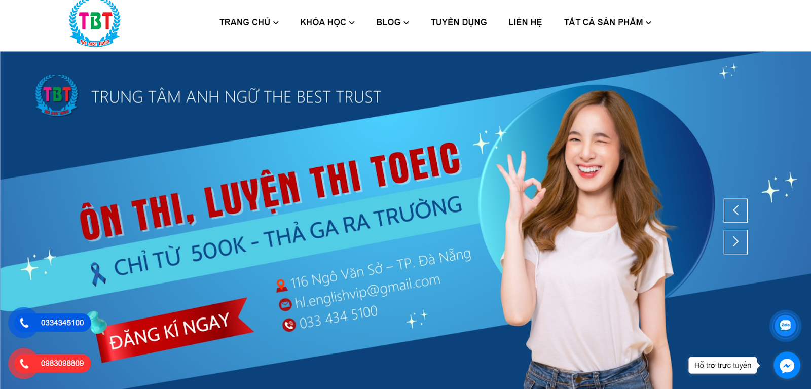 Tổng quan về trang web THE BEST TRUST