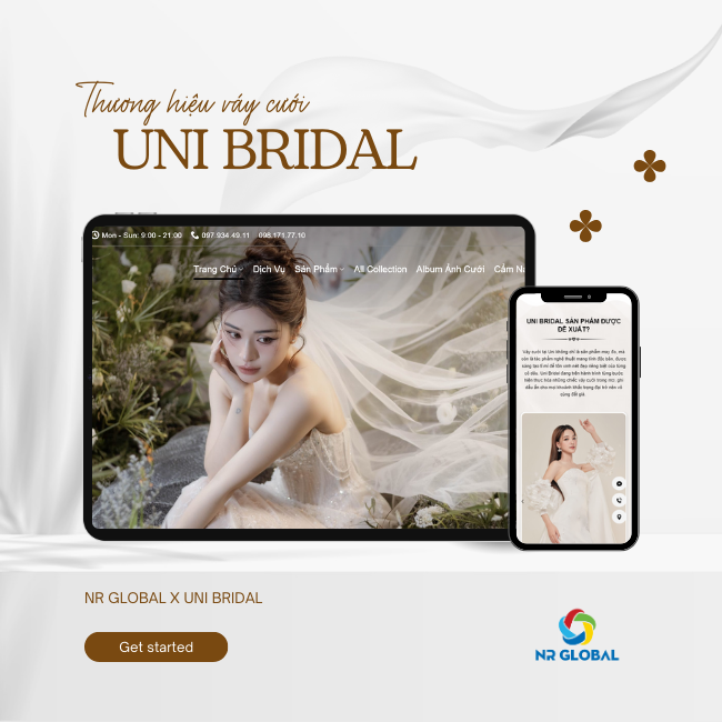 Dự án tiêu biểu: Thương hiệu váy cưới UNI BRIDAL