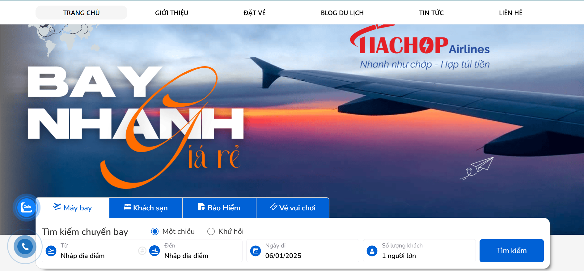 Hệ thống đặt vé máy bay online