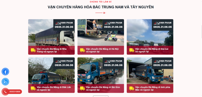 Vai trò của website trong ngành vận tải