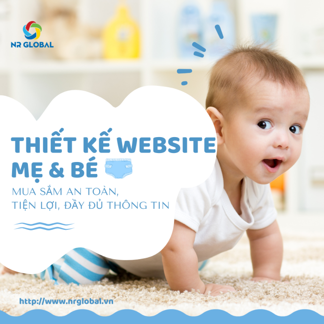 Thiết Kế Website Mẹ & Bé – Mua Sắm An Toàn, Tiện Lợi, Đầy Đủ Thông Tin