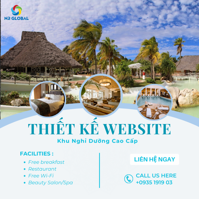 Thiết Kế Website Khu Nghỉ Dưỡng Cao Cấp Quản Lý Đặt Phòng và Gói Trải Nghiệm Du Lịch