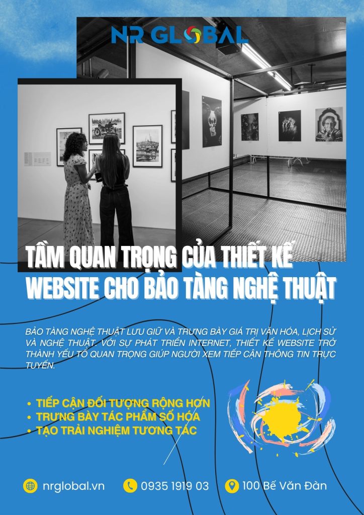 thiết kế website bảo tàng nghệ thuật