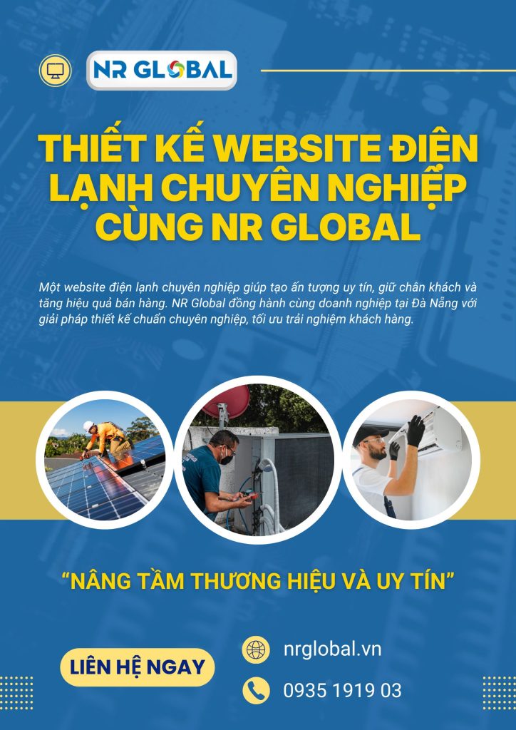 thiết kế website điện lạnh