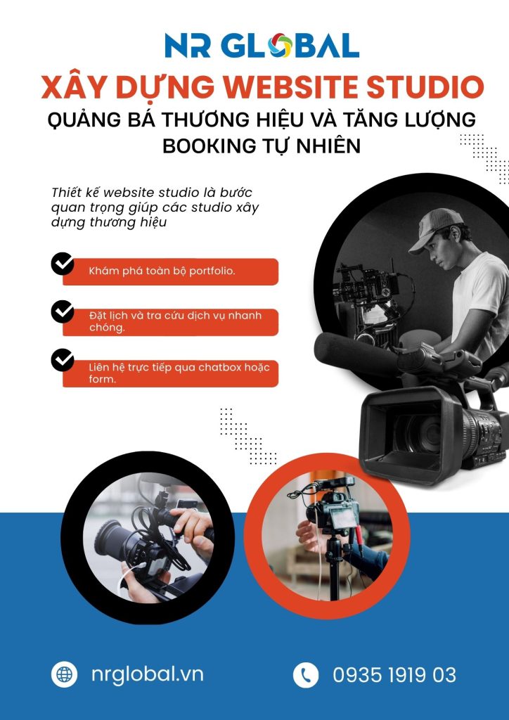 thiết kế website studio