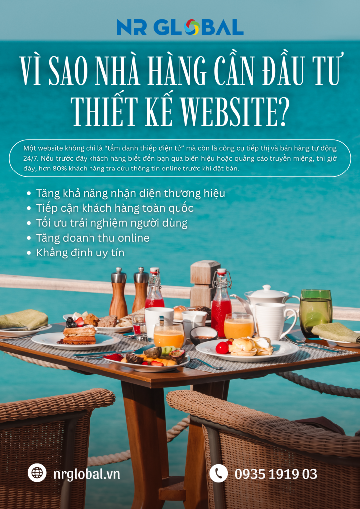thiết kế website nhà hàng toàn quốc