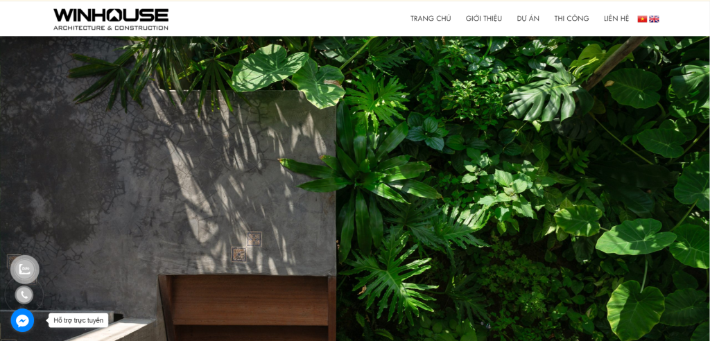 thiết kế website công ty xây dựng