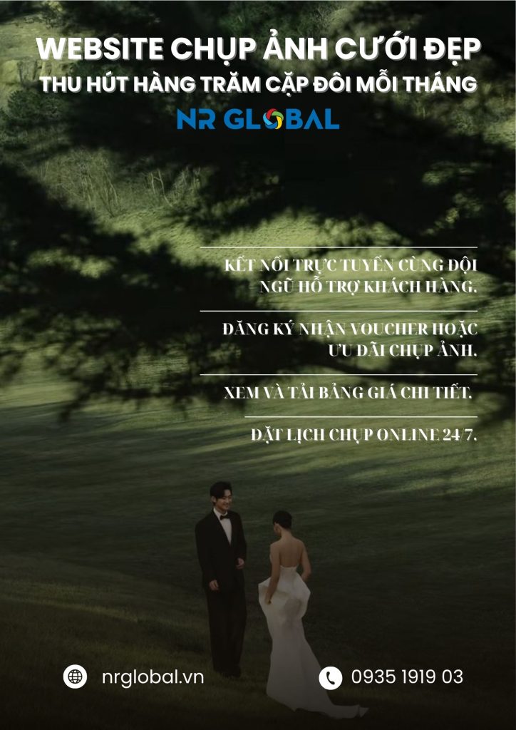 thiết kế website chụp ảnh cưới