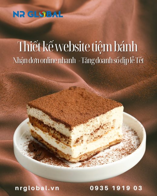 Thiết kế website tiệm bánh – Nhận đơn online nhanh chóng, tăng doanh số lễ tết