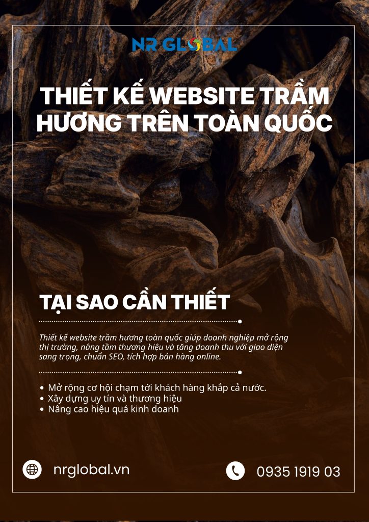 thiết kế website trầm hương trên toàn quốc