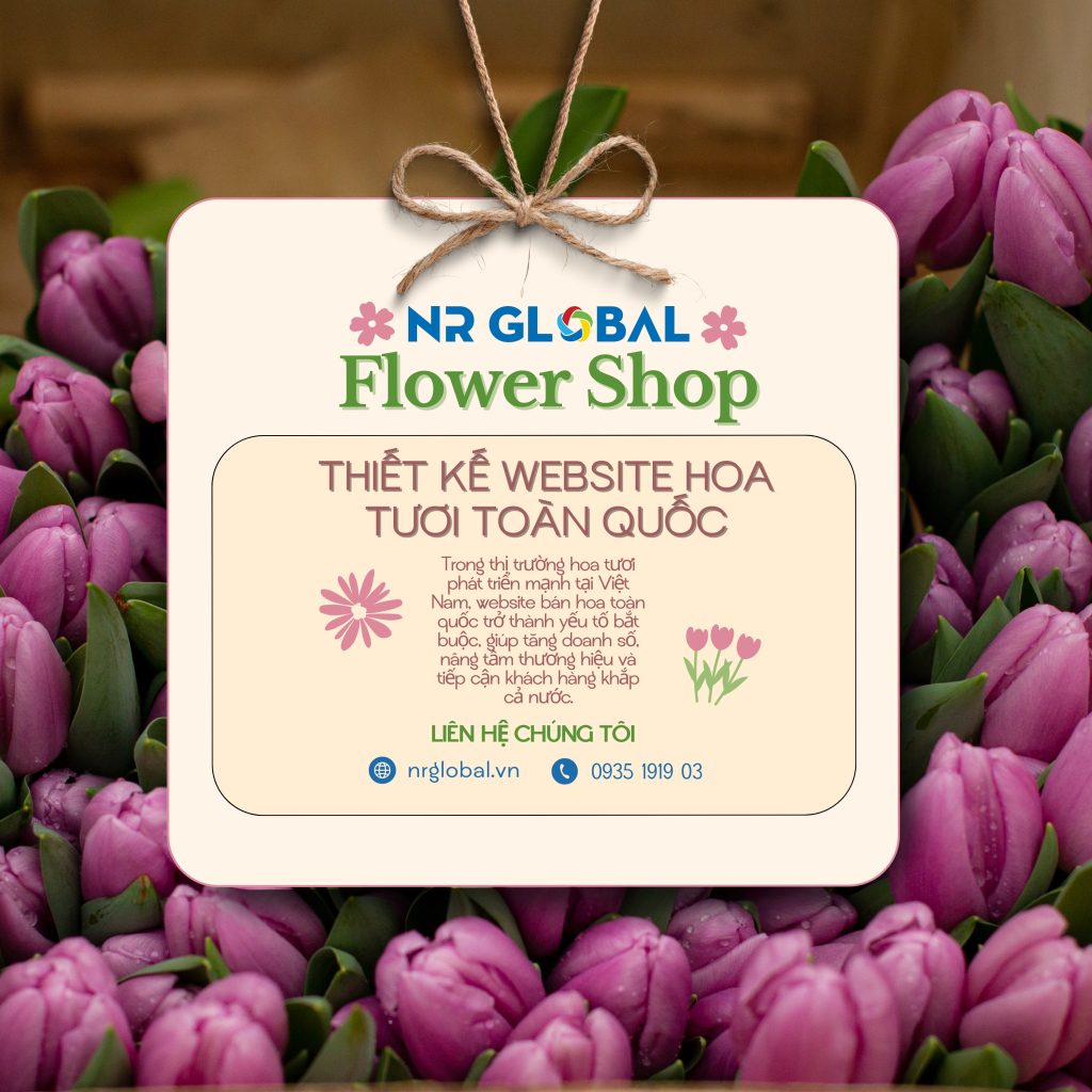 thiết kế website bán hoa tươi toàn quốc