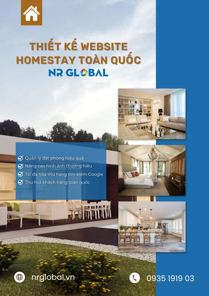 thiết kế website homestay toàn quốc