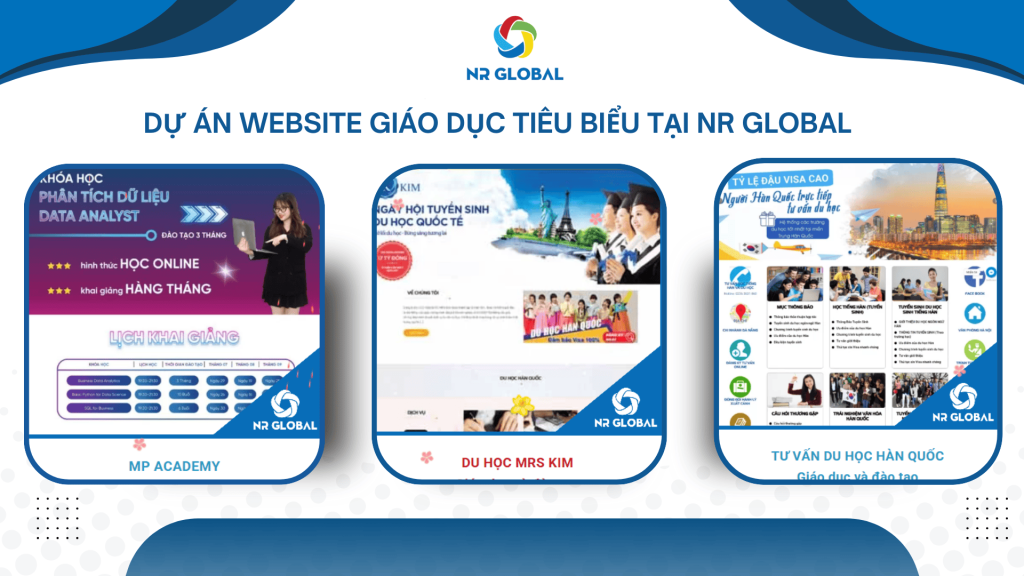 thiết kế website giáo dục tại NR Global