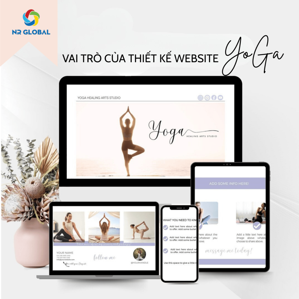vai trò của thiết kế website yoga Đà Nẵng