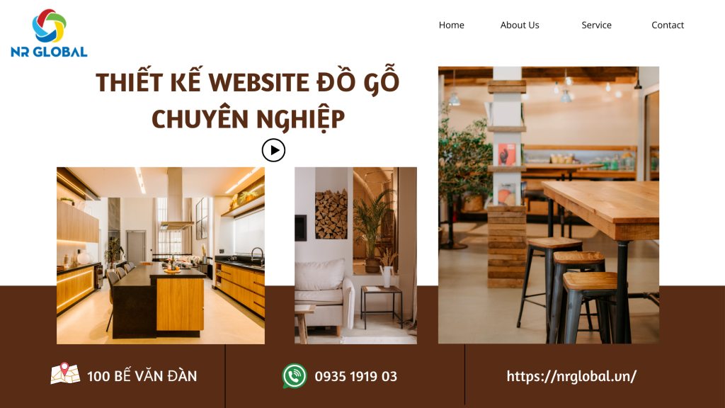 thiết kế website đồ gỗ
