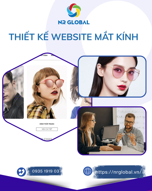 Thiết kế website mắt kính chuyên nghiệp cho cửa hàng kinh doanh