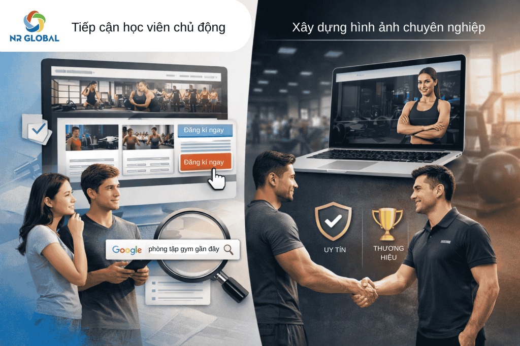 lợi ích thiết kế website phòng tập gym