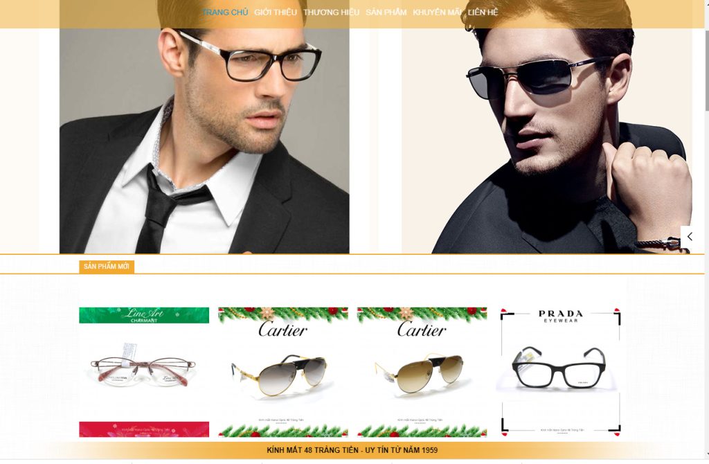 website mắt kính