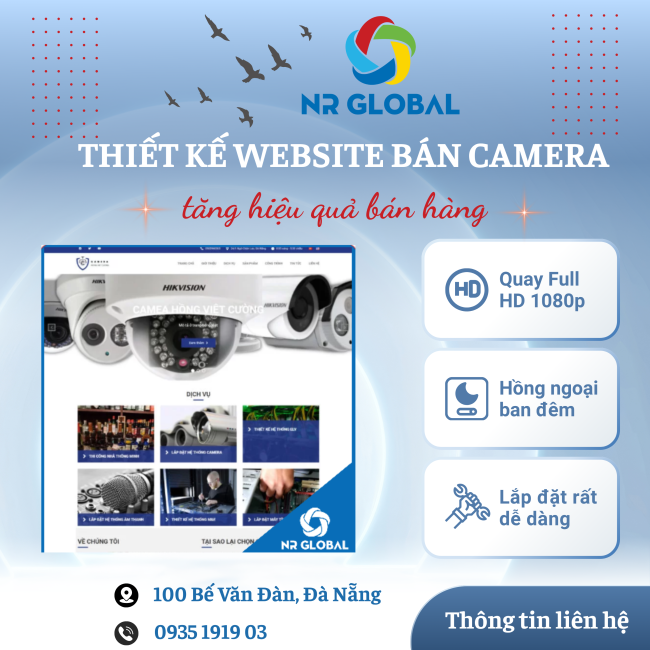 Thiết kế website bán camera giúp tăng hiệu quả bán hàng 
