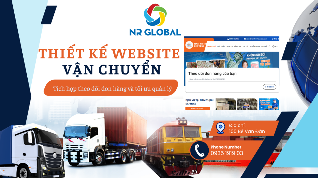 Thiết kế website Vận Chuyển