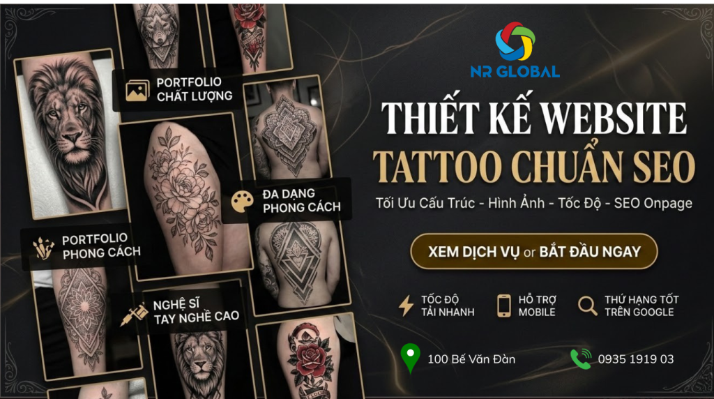 thiết kế website tatto chuẩn SEO