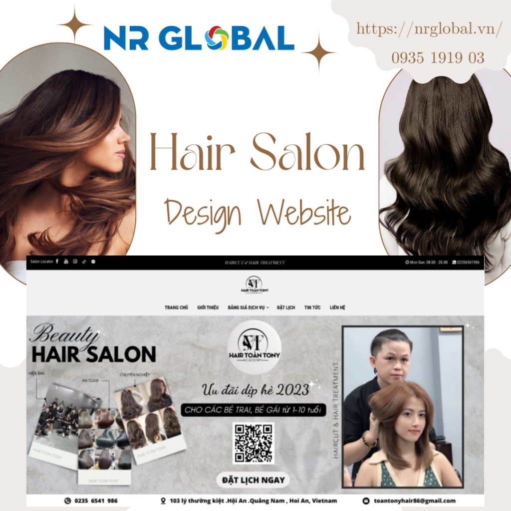 Thực trạng khi thiết kế website salon tóc