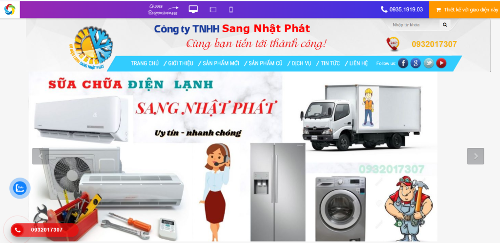 Thực trạng trong thiết kế website điện lạnh 