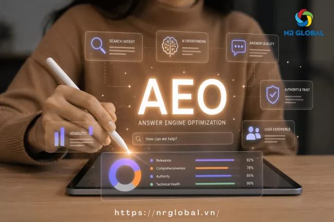 AEO là gì? Xu hướng tối ưu tìm kiếm bằng AI đang thay đổi SEO như thế nào?